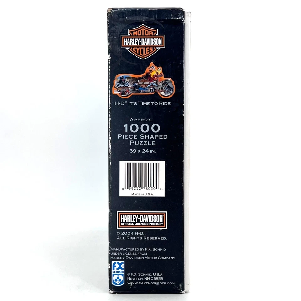 Rompecabezas Harley Davidson 1000 piezas en forma de motocicleta HD Its Time To Ride 39"X24" Foto 2 de 4