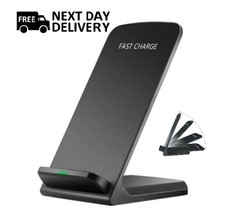 15W Fast Wireless Charger Stand for iPhone 17 16 15 Samsung S25 S24 Foldable Sta