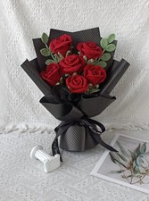 Rose Bouquet 7-Piece Preserved Flowers Bouquet Real Roses Flowers Gift for Wo...
