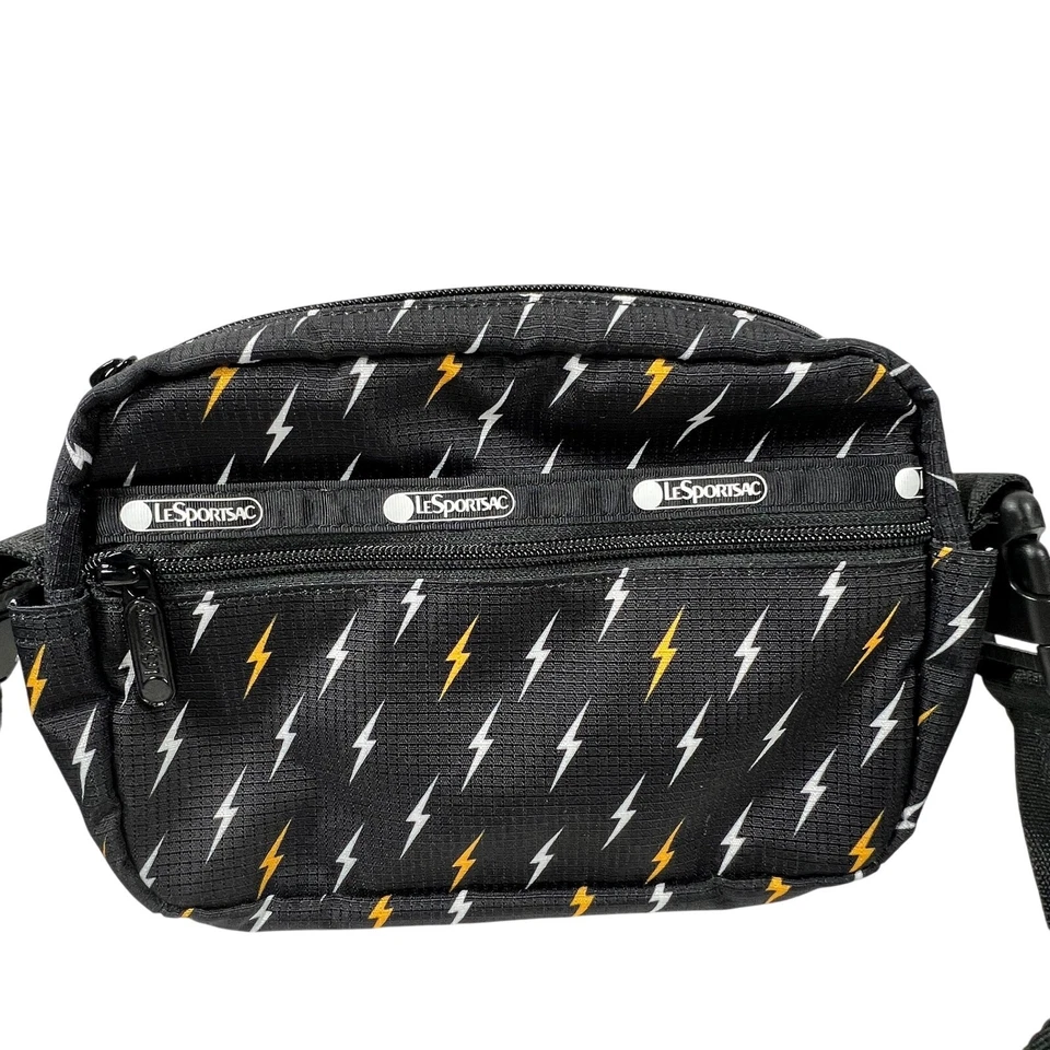 Bandolera/Bolso Cinturón Convertible LeSportsac Negro Rayo Poliéster Cremallera  Foto 2 de 4