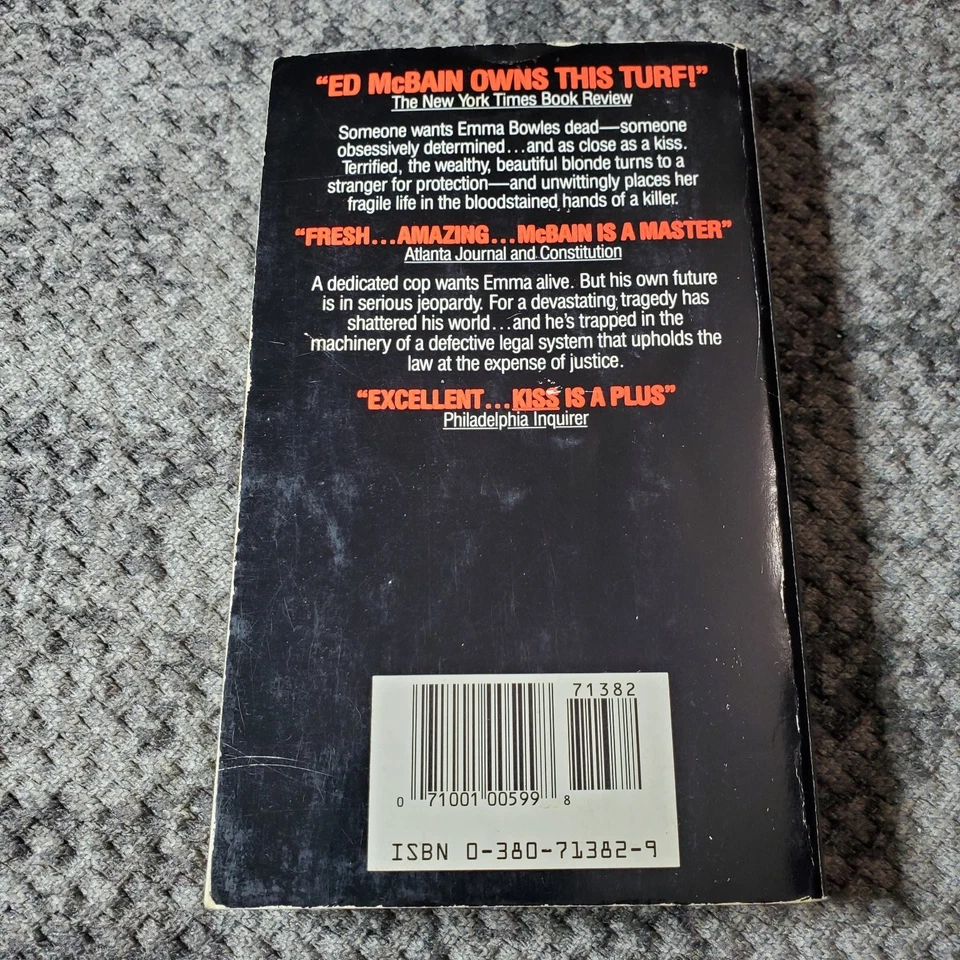 Kiss Ed McBain 1992 First Avon Books Printing 87th Precinct Novel Foto 2 de 4