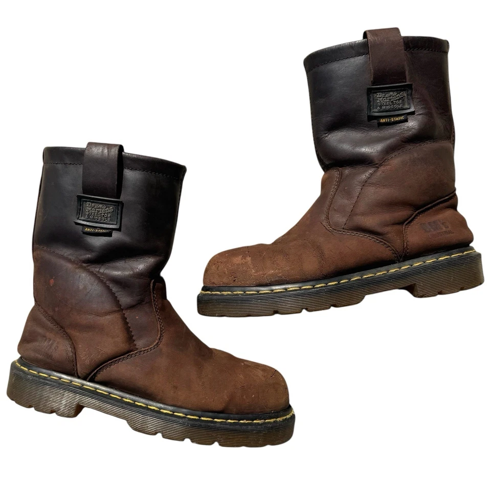 Рабочие ботинки Dr Martens Icon со стальным носком коричневые кожаные M9 L10 промышленные антистатические - Изображение 3 из 4