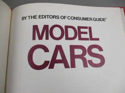 Model Cars Vintage 1979 Hardcover Collectors Book