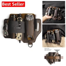 Handcrafted Leather Multitool Sheath - Stylish EDC Organizer & Gift for Him