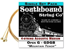 "Mountain Tenor" GDGB String Set - 23" Scale 4-string Acoustic Cigar Box Guitar