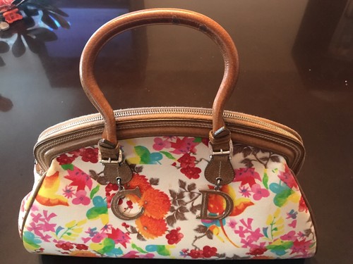 floral christian dior bag