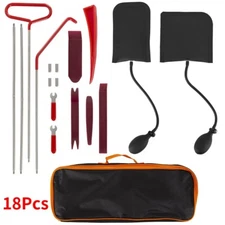 18Pcs Car Window Door Emergency Open Key Lost Lock Out Unlock Auto Tool Kit