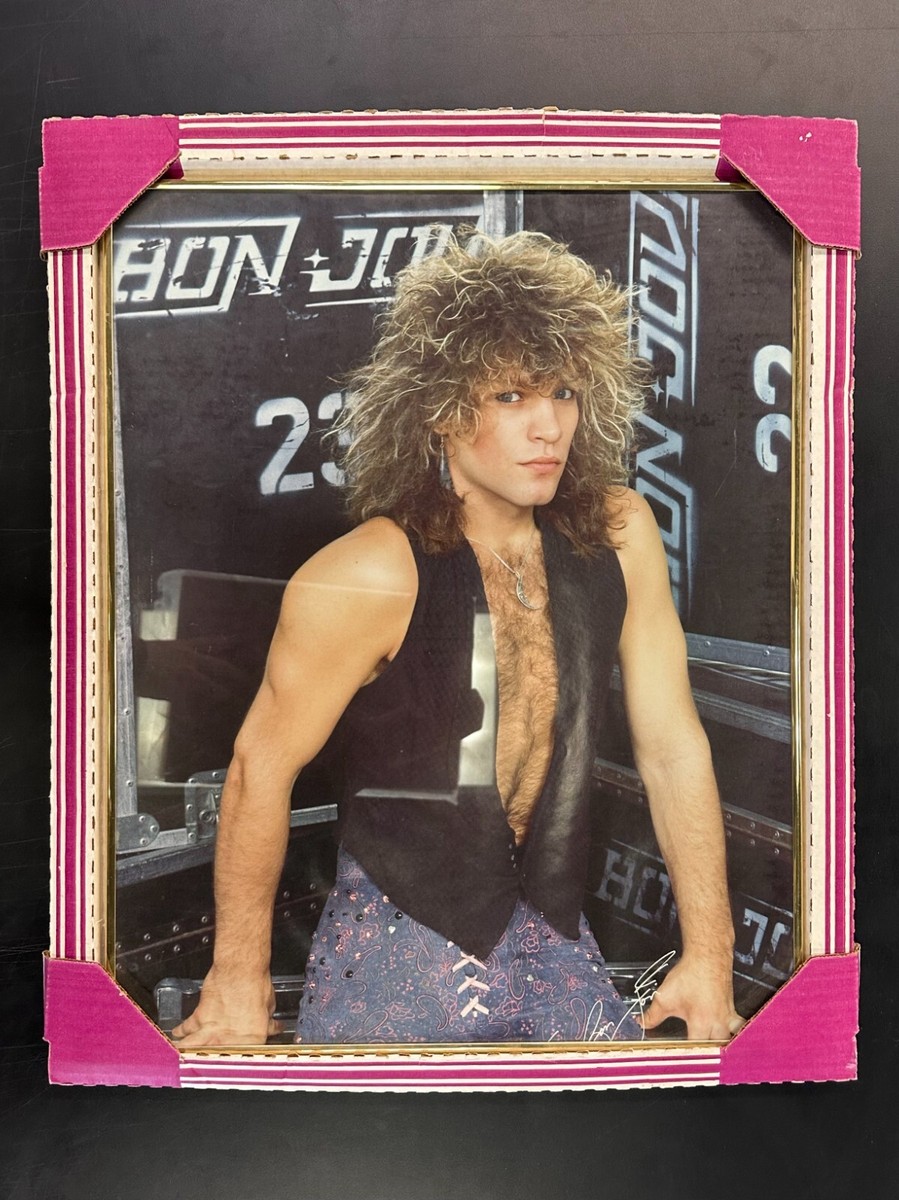 Vintage Bon Jovi Framed Poster w/ Original Box (80s) | eBay