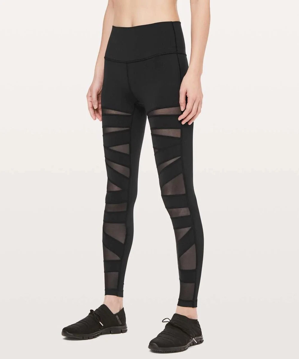 Lululemon Wunder Under Tech Mesh Panel Legging Sz 6 eBay