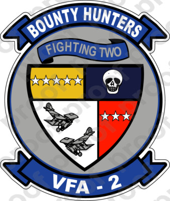 STICKER USN VFA 2 BOUNTY HUNTERS A | eBay