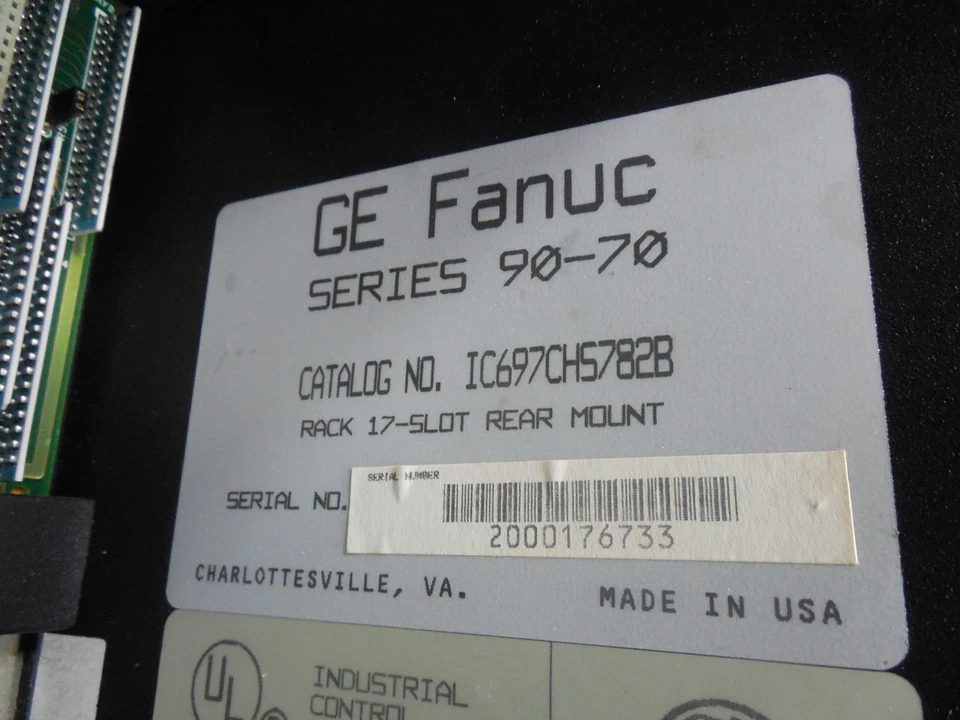 USED GE Fanuc IC697CHS782B Series 90-70 17 Slot Rear Mount Rack - Image 3 of 3