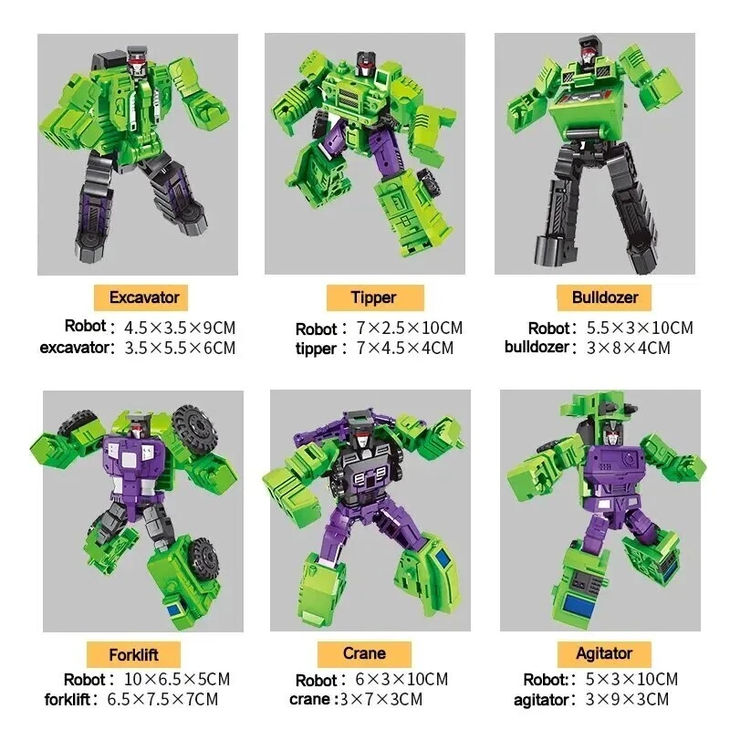 HZX H902 G1 IDW Devastator 6in1 Action Figure 30CM Robot Toy Collectible Model - Image 4 of 4