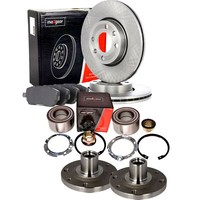 Maxgear Bremsscheiben BeläGe Radlager Radnabe Vorne Satz FüR Renault Clio 3