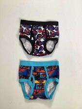 Boys Marvel Multicolor Spiderman Briefs Size 4 2 pack NEW 