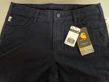 Carhartt Women's FR Jeans 10 x 32 NWT-Canvas Work Pants Loose Fit-NEW