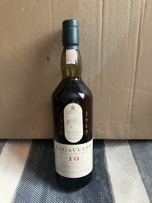 Malt Whisky Lagavulin 16 Jahre RARITÄT Islay ca. 25-30 Jahre altes Label OVP