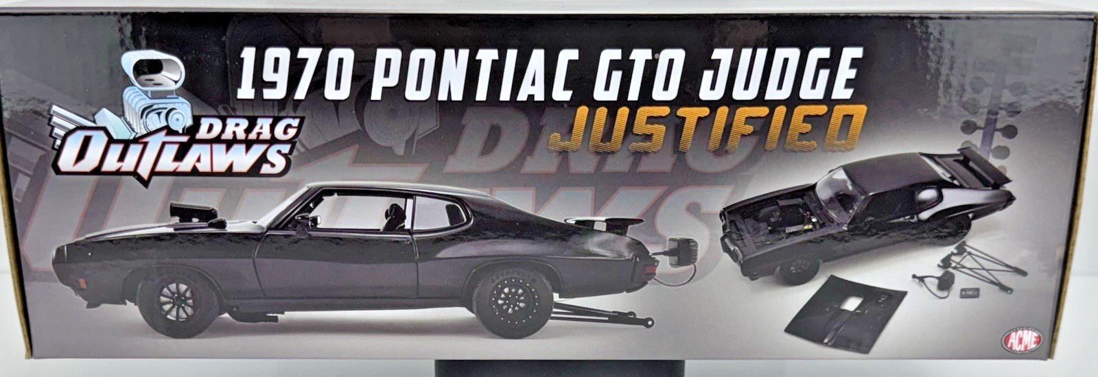 ACME Drag Outlaws 1:18 1970 Pontiac GTO Judge Justified Item #A1801217 NEW