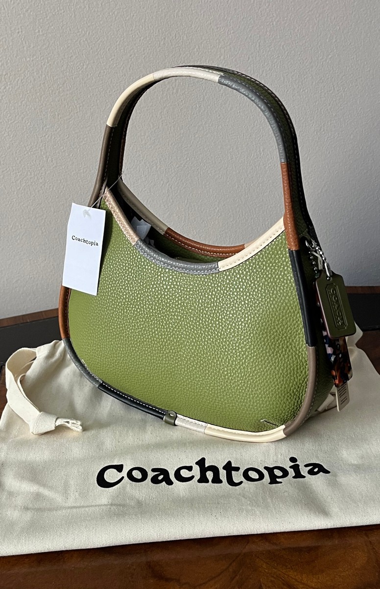 Coach 90's Design Olive Green Multi Coachtopia Pebble