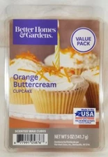 Better Homes & Gardens Scented Wax Cubes: ORANGE BUTTERCREAM CUPCAKE 5.0 oz