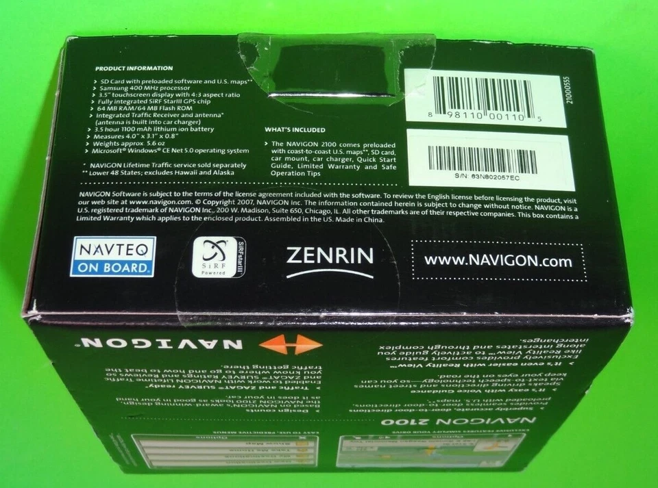 Navigon 2100 GPS Navigation System 3.5” Touch Screen 🔥🔥🔥 BRAND NEW 🔥🔥🔥 - Image 4 of 4