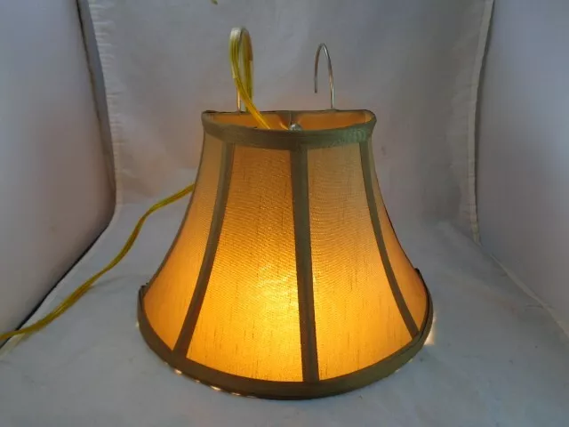 Bed Headboard Light Hanger Reading Lamp Vintage Brown Color Beige Pull Switch