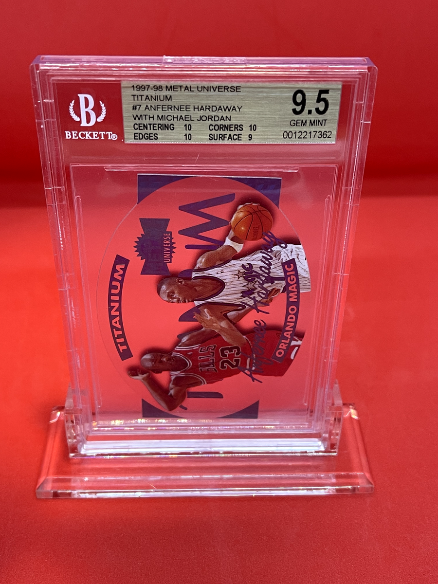1997-98 Metal Universe Titanium Anfernee Hardaway Michael Jordan 3 