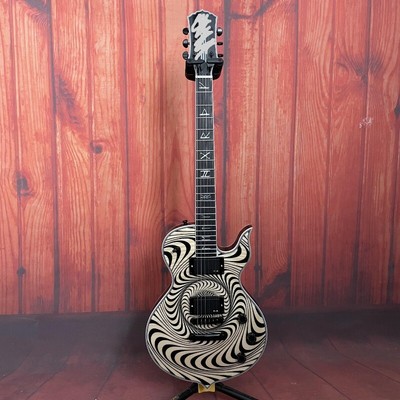 Audio Grail Guitar Electric Guitar Vortex Pattern Solid Mahogany Body HH Pickups