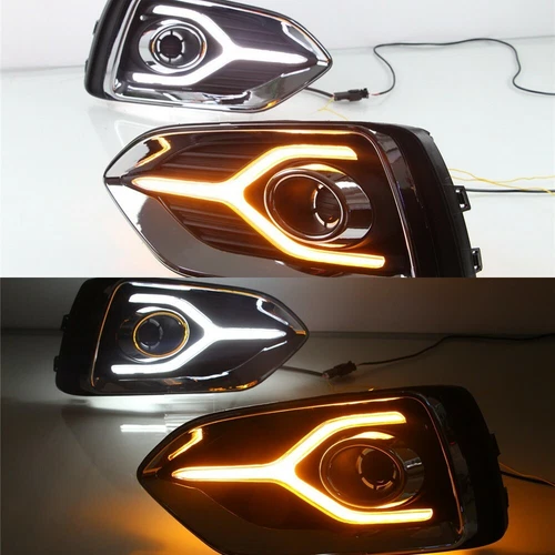 Luz antiniebla LED diurna con intermitente para Hyundai Accent 2018-2022 - Imagen 2 de 9