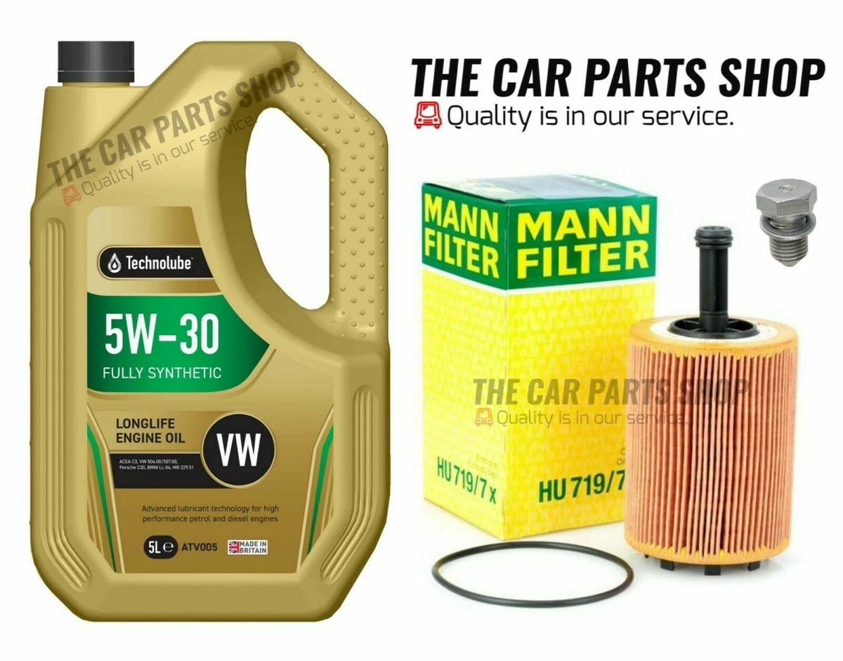 MANN FILTER OIL CHANGE SERVICE KIT FOR AUDI A3 2.0 TDI BKD BMM
