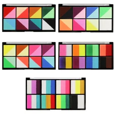 Split Cakes Face Paint Palette with 1 Face Painting Brushes Easy Wash Safe Skin