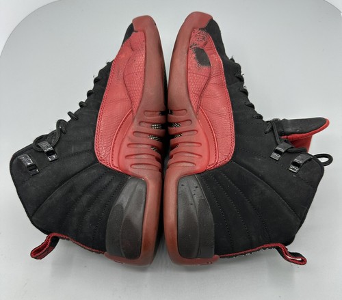 Nike Air Jordan 12 XII Retro BG GS Flu Game Black Red Shoes 153265-065 Size 5.5Y - Picture 6 of 7