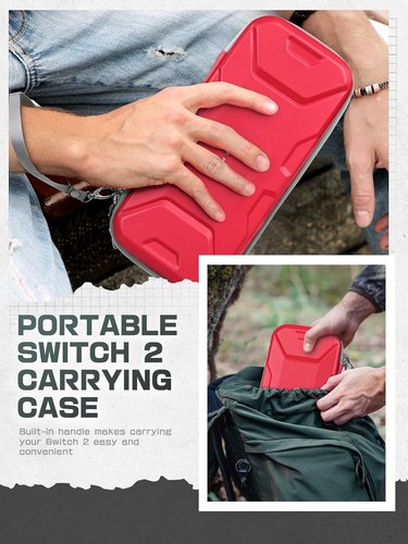 Mumba Plus Version Carrying Case Travel Carry Bag Pouch For Nintendo Switch 2 - Picture 4 of 36
