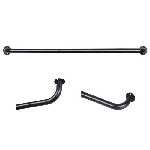 Extendable Metal Curtain Pole 28mm With Rings Brackets Hooks & Rod Fittings - Picture 14 of 33