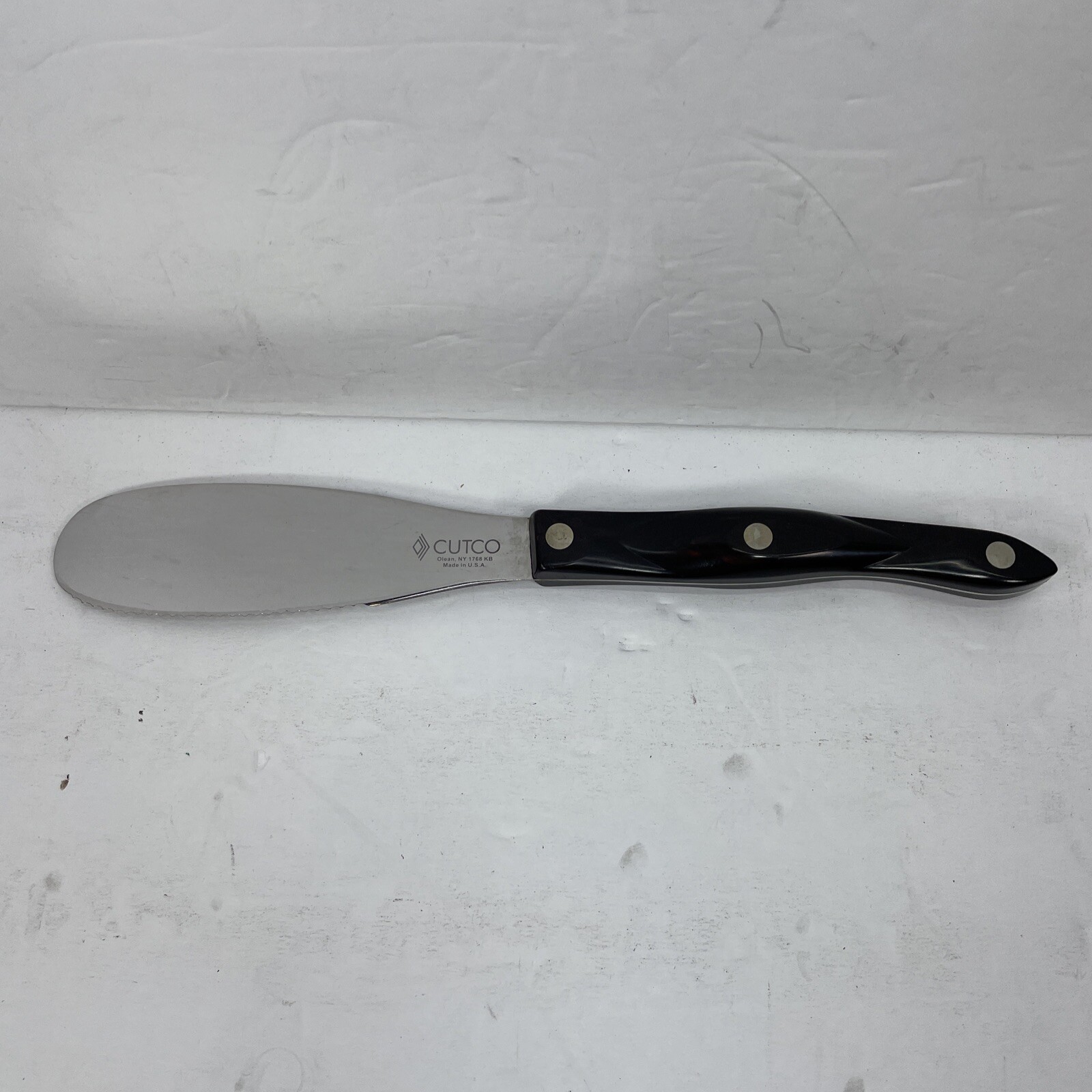 Cutco 1768 KB Spatula Spreader Serrated Knife Classic Brown Handle USA