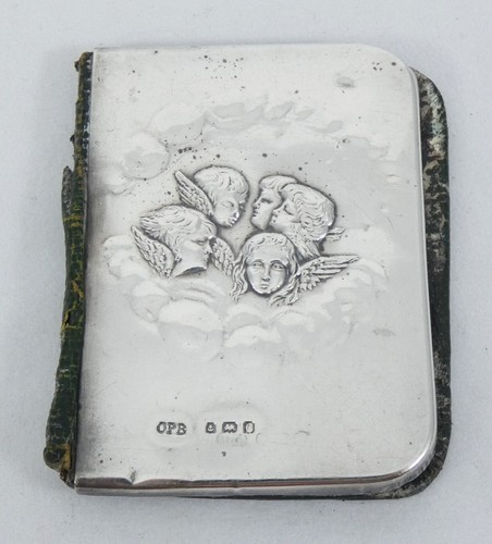 Antiguo Eduardiano 1904 Plata Esterlina Reynolds Ángeles Libro Bloc de Notas Estuche Cubierta - Imagen 8 de 8