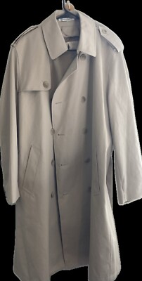 Sz 40 Reg Men s Misty Harbor Heavy Trench Coat -Belted