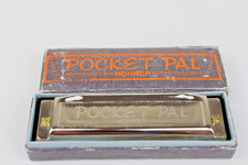Vintage Hohner Pocket Pal Harmonica with Original Box
