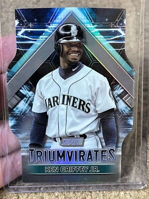 Ken Griffey Jr Chrome Refractor Triumvirates 2023 Topps Stadium