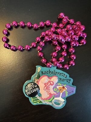 New Orleans Bachelorette Party Mardi Gras Beads - NEW SET OF 6 Perfect For Nola