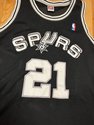 TIM DUNCAN SAN ANTONIO SPURS NIKE AUTHENTIC ROOKIE JERSEY WHITE
