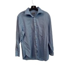 Michael Kors slim fit men's blue collard button down