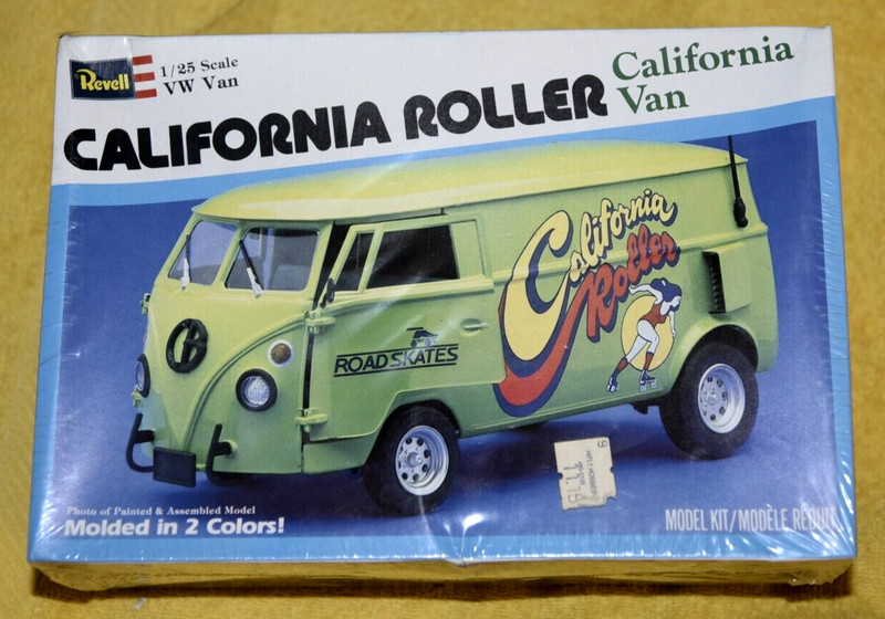 REVELL KIT, CALIFORNIA ROLLER VAN, FACTORY SEALED, SCALE 1/25 #7304