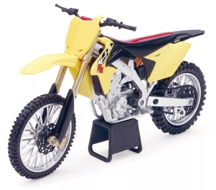 Die-Cast Motocross MX Toy SUZUKI RM450 toy NEW RAY 1:6 BIG SIZE Motocross Model - Image 4 of 4