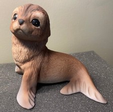 Roger Brown Akiku Seal Pup limited collectors edition porcelain sculpture