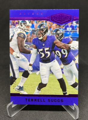 2018 Panini Plates & Patches Terrell Suggs Purple /30 Baltimore Ravens