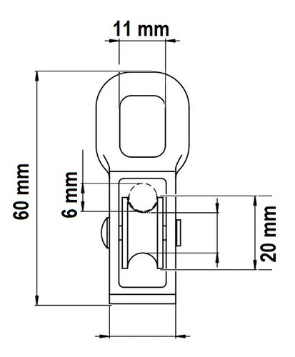 FUERTE POLEA ÚNICA DE ELEVACIÓN DE METAL GALVANIZADO Línea de polea/cuerda/cable/soporte de cable - Imagen 3 de 7