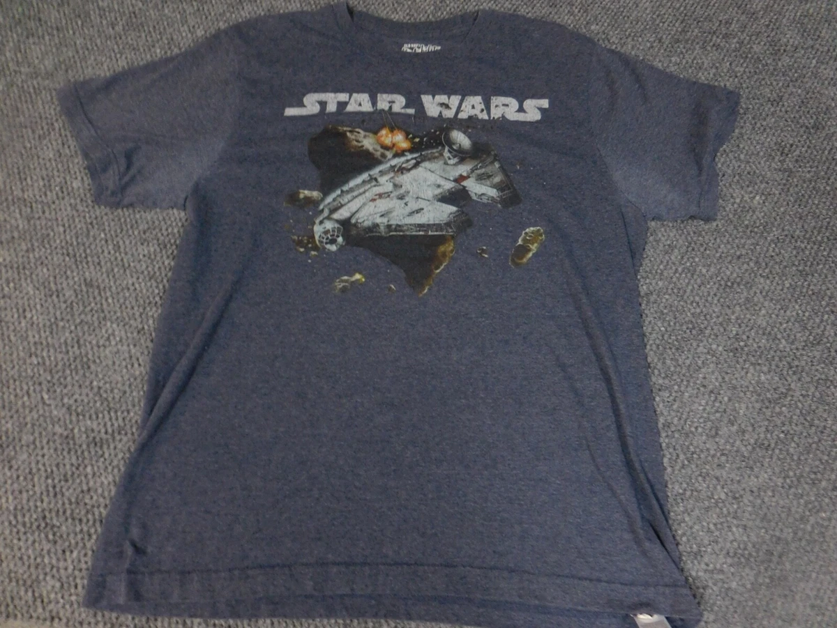 T-shirt Star Wars Homme 2XL - Bleu - Manches Courtes - Graphique Imprimé