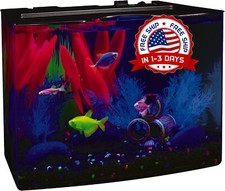 Kit de acuario de 3 galones Incluye luz LED azul oculta y filtro interno US NEW