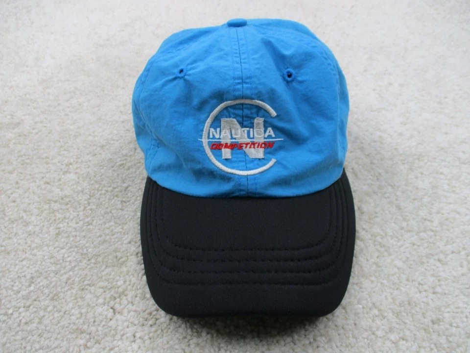 Sombrero de Competición Nautica DE COLECCIÓN Azul Blanco Triatlón Natación Ciclo Correr Hombres Años 90 Foto 2 de 4