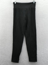 Victorias Secret Leggings Large Black Double Waffle Knit High Waist Womens Pants